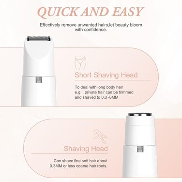 Електричний жіночий епілятор Rsierer Dmen 4-в-1 для тіла, обличчя, зони бікіні. Зніму волосся, відновить шкіру.