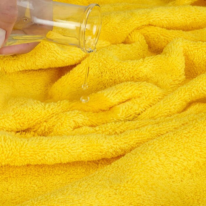 Набір рушників для ванної Cotton Paradise, 100% бавовна, жовтий, 6 предметів (2 великих, 2 середніх, 2 для обличчя)