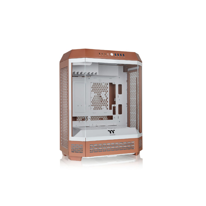 Корпус для ПК Thermaltake The Tower 600 Mocha Mousse, вертикальний Mid Tower, підтримка E-ATX/ATX, загартоване скло, підтримка радіатора 420 мм, Hidden Connector