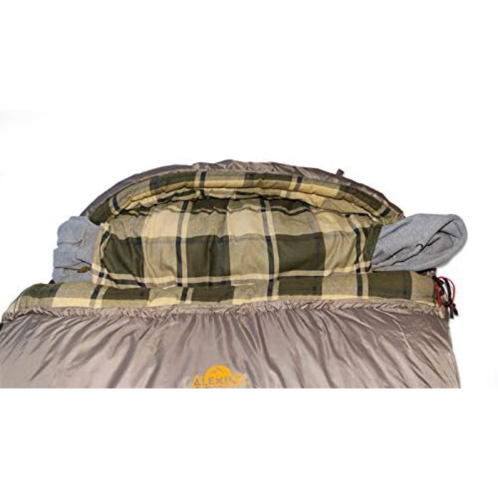 Спальний мішок Alexika Canada Plus – теплий, зручний, прямокутний, цілорічний для дорослих та сімей. Підходить для кемпінгу та відпочинку на природі за низьких температур (до -6°C). Розмір 230x100 см, з компресійним мішком.