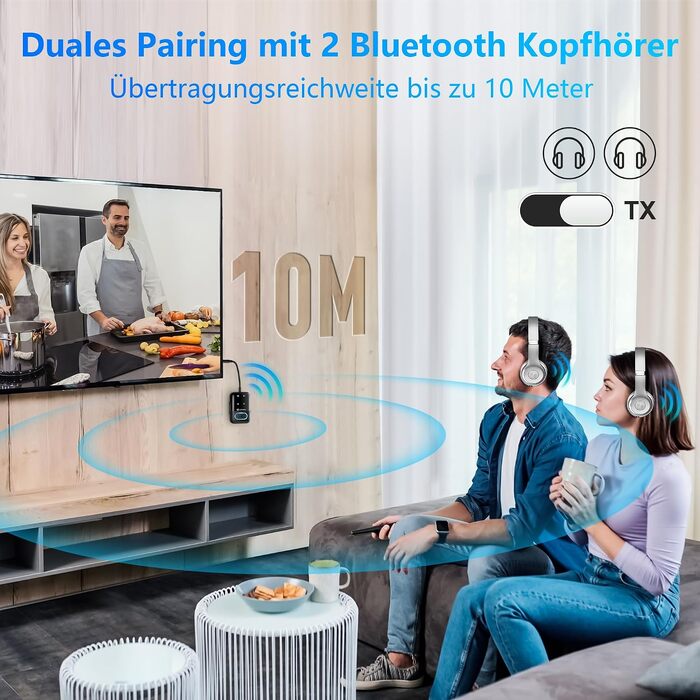 Bluetooth 5.3 адаптер-трансмітер SONRU 2 в 1, приймач та передавач AUX 3.5мм для навушників, телевізора, авто та літака, глибокий чорний