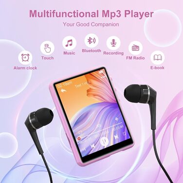 MP3 плеєр 64GB з Bluetooth 5.3, 2.4