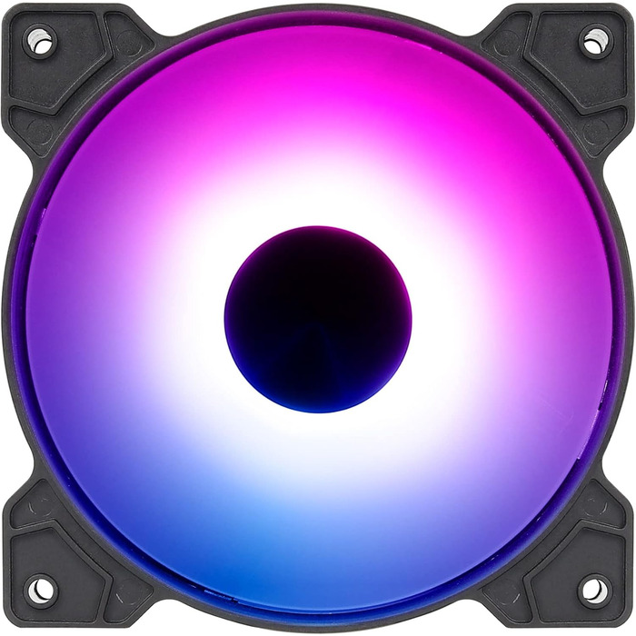 Корпус ПК Aerocool Micro ATX BLADEBK з 3 RGB вентиляторами та сітчастою передньою панеллю (Чорний)