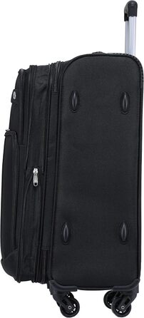 Чемодан тканинний BEIBYE, чорний, XL (74 см) з кодовим замком та додатковою кишенею