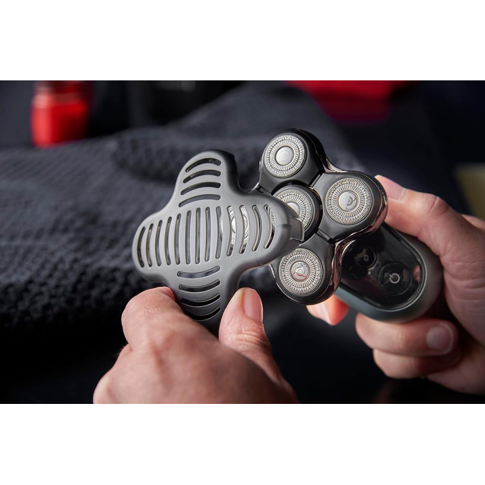 Електричний голкострум Remington XR1600 для гоління голови чоловіків - 5 голкових насадок, гоління до 0,2 мм, вологостійкий, з тримером