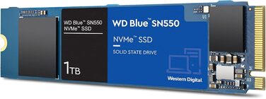 SSD накопичувач WD Blue SN550 1 TB NVMe M.2 - висока швидкість, внутрішній