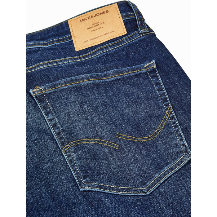 Джинси чоловічі JACK & JONES Clark Stretch Straight Fit сині (32W/32L) - класичний крій, якісний денім