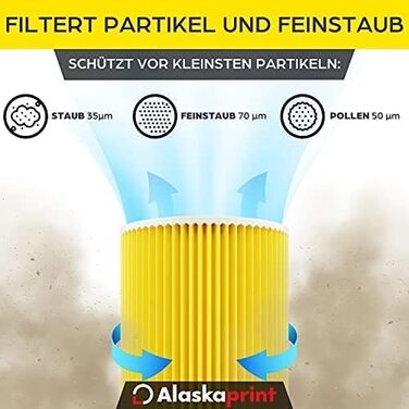 Фільтр для пилососа Kärcher (12 мішків + 1 фільтр) - сумісний з WD3, WD2, WD 3, WD1, MV3, MV2, NT, KNT, K A SE, VC. Замінник 6.414-552.0, 6.414-772.0, 6.414-547.0. Для алергіків