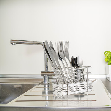Relaxdays Cutlery Holder Stainless Steel