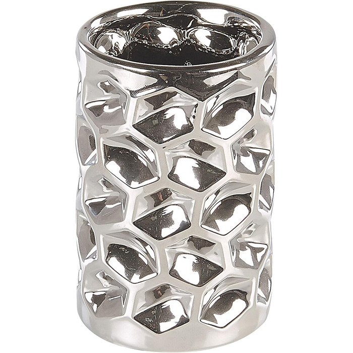 Елегасний аксесуар для ванної кімнати 5 шт. з кераміки срібного кольору Tirua