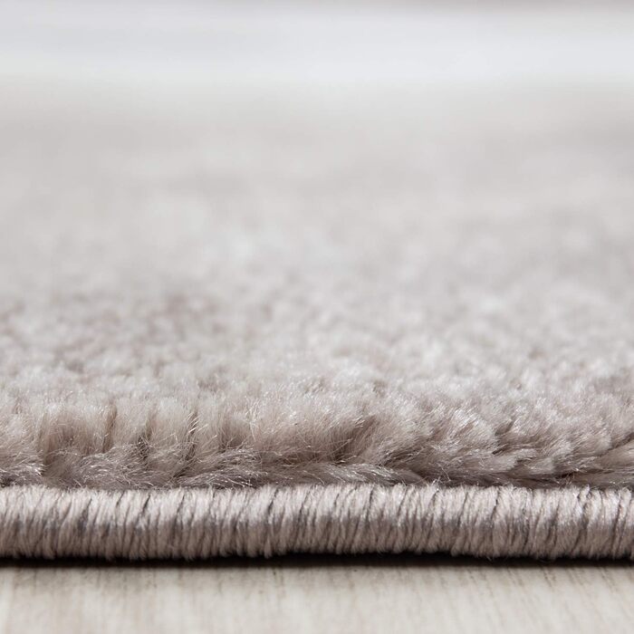 Килим для вітальні Carpetsale24 140x200 см Чорний, сучасний дизайн, короткий ворс, для спальні, їдальні, кухні, дитячої кімнати, миється, легко чиститься, надзвичайно м'який