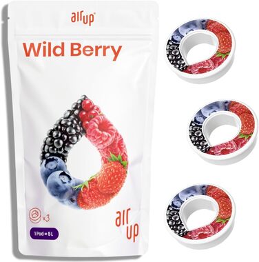 Пляшка для води air up® з ароматизуючими капсулами, сіра, для школи, спорту та залу, з 5 безцукровими капсулами Wild Berry і трубочкою, для дітей і дорослих
