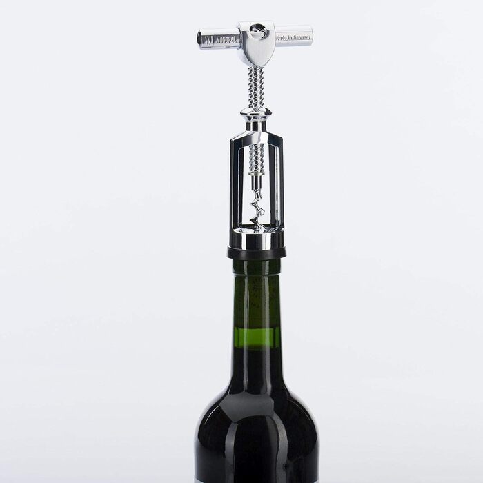 Westmark Bell Pull Corkscrew with Cork Remover, Monopol Edition, Steel/Zinc Die-Cast, Chianti, Chrome-plated, 6255336C