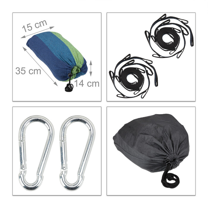 Relaxdays XXL Cotton Hammock