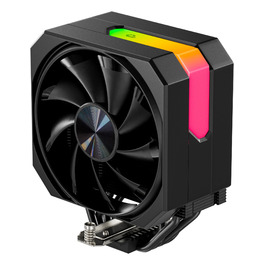 upHere Кулер для CPU з ARGB підсвічуванням, 4 теплові трубки, 120мм вентилятор, сумісний з AMD AM4 AM5/Intel 2011/2066, ПК кулер up1KC4