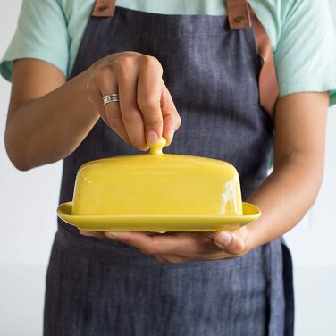 Now Designs Butterdose Rectangular lemon yellow