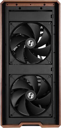 Корпус Lian Li Lancool 217: Чорний ATX Midi-Tower з темперованим склом, 5 вентиляторів, шпон дуба, сітчаста передня панель, підтримка Back-Connect