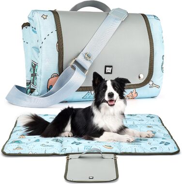 Лежанка для собак LexyFox: водовідштовхувальна, ізольована, з антиковзаючим покриттям | Підходить для подорожей, кемпінгу та відпочинку на природі | Лежанка для собак, килимок для тварин