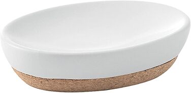 Милониця Gedy Canberra з корку, кераміка, білий колір, дизайн R&S, 2 роки гарантії