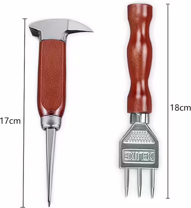 2-Piece Ice Pick Set, Labor-Saving, High Durability, Whiskey Ice Pick, Ice Crusher Set, Bartender Accessories for Home