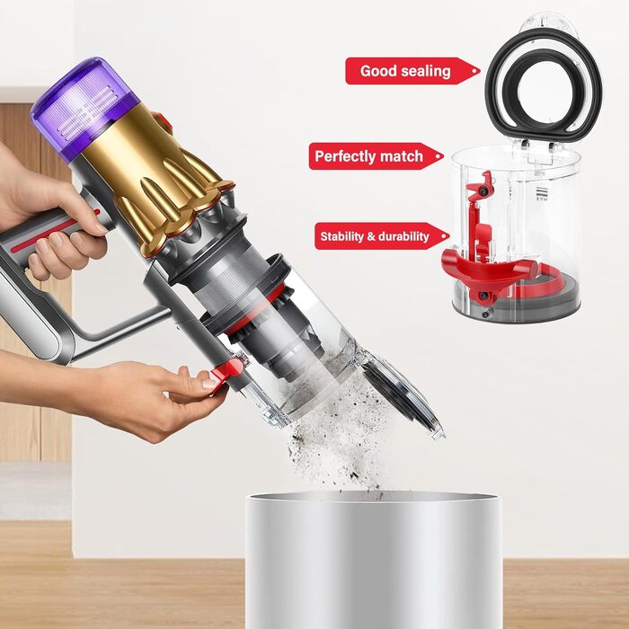Контейнер для пилу AiLomey, замінна частина для пилососа Dyson V12 Detect Slim, V10 Digital Slim (№965272-01)
