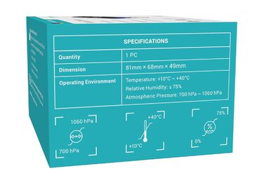 Пульсоксиметр EUROPAPA: вимірювання SpO2 та пульсу з OLED екраном (синій)