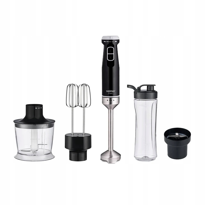 Ручний блендер Zelmer ZHB4642 X-Act, 1200 Вт, чорний