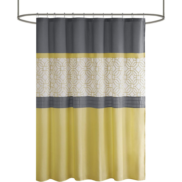 510 DESIGN Килим ультрам'який, сучасний дизайн, 72x72 см (182.9x182.9 см, 1 шт. в упаковці), жовтогарячий/сірий