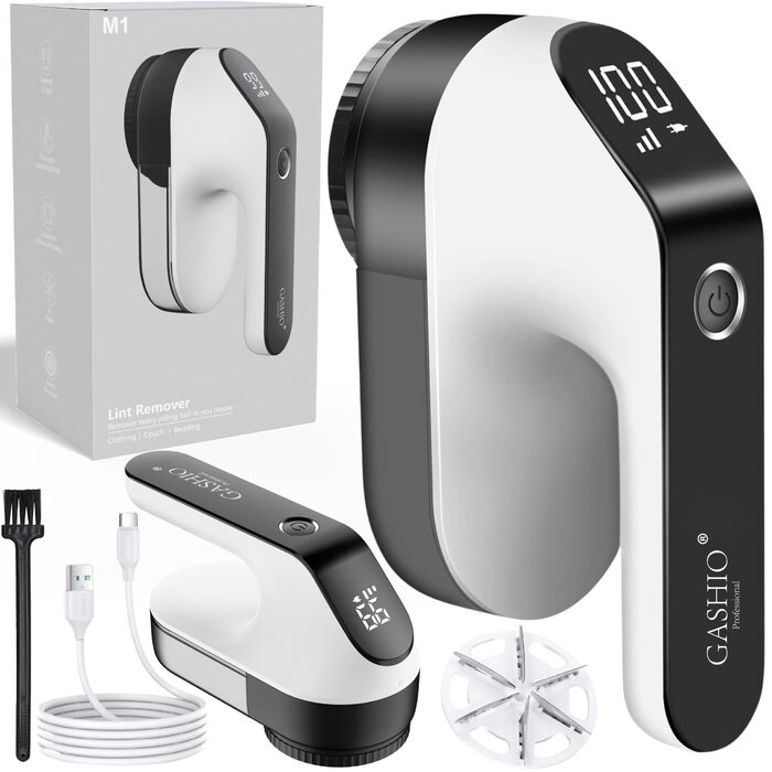 Електричний видальник пуху та ниток M1 – потужний прилад для одягу. Lint Remover, Fabric Shaver, Entfussler, Flusenentferner. Ідеально підходить для текстилю та светрів.