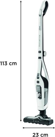 Rowenta RH6737 Dual Force 2-in-1 Cordless Stick Vacuum | Integrated Handheld Vacuum | Foldable Handle | Very Lightweight – Only 2.5 kg | LED Lighting | White