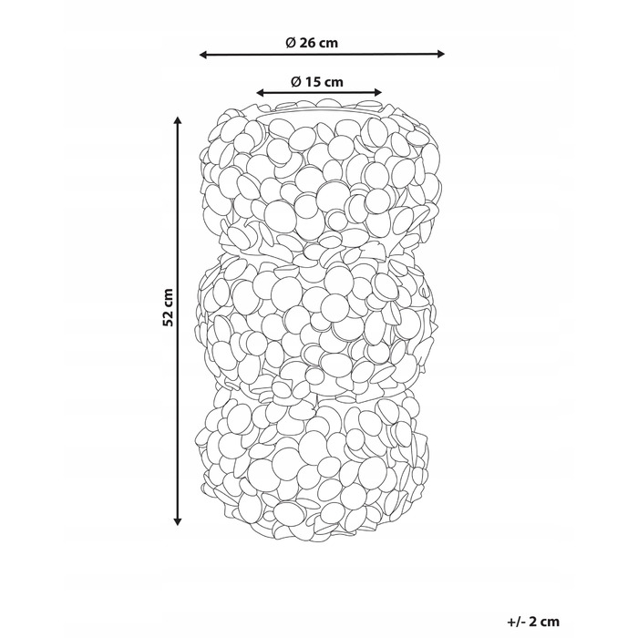 Керамічна ваза для квітів MUZAKI, 52 см, синя