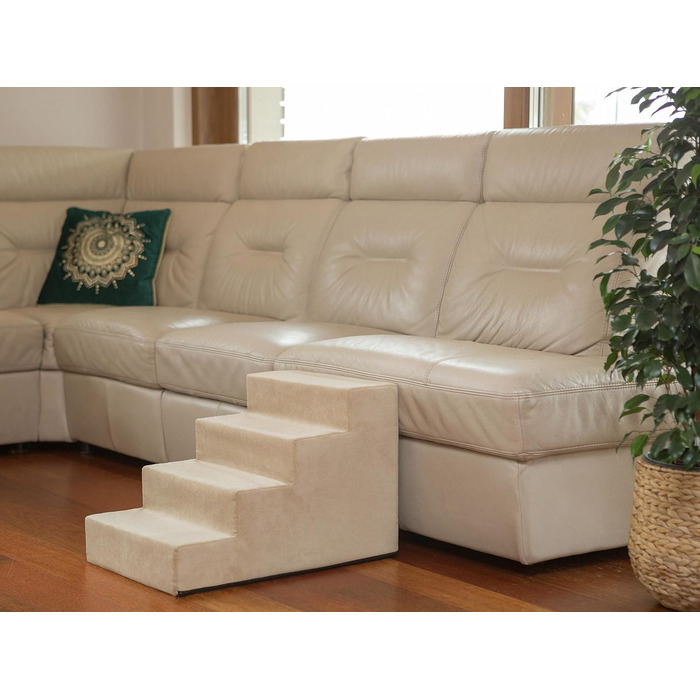 Сходинка для собак та котів Tiertreppen - 4 сходинки, 40 см, бежевий колір