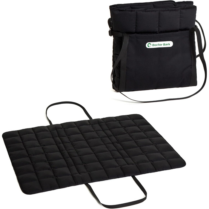 Сумка для подорожей з собакою Doctor Bark, зручна ковдра, підходить для алергіків, прання при 95°C, розміри (Large, Чорний)