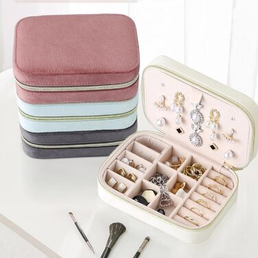 Скринька для прикрас Firelex: компактний органайзер для зберігання ювелірних виробів, сірий колір