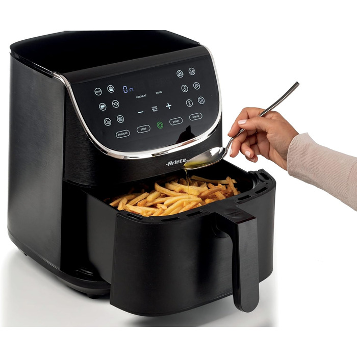 Фритюрниця аерофрі Ariete 4633 4L, 1400 Вт, 9 програм, чорна