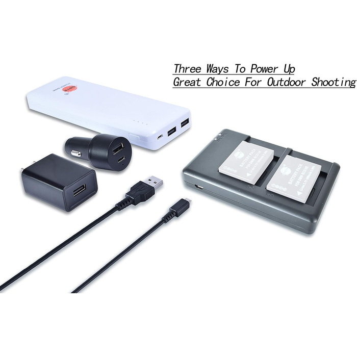 Зарядний пристрій DSTE для акумуляторів Panasonic DMW-BCF10E, DMW-BCG10, DMW-BCJ13E, CGA-S/106B, DMW-BCG10E, DMW-BCG10PP, DMW-BCJ13PP - Dual USB, швидка зарядка