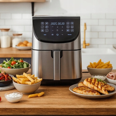 Аерофритюрниця Air Fryer 8L XXL: безмасляна фритюрниця з 12 програмами