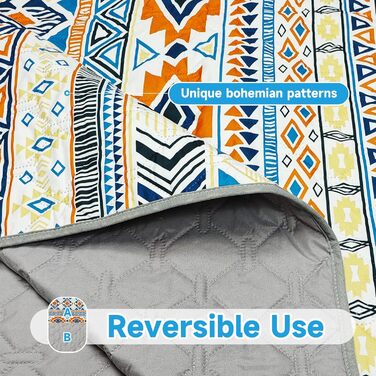 Водонепроникний двосторонній плед для собак, Boho-дизайн, захист дивану, 178 x 76 см