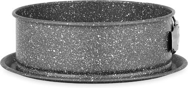Форма для випічки Tognana Pure Roq, 22 см, знімні бортики, алюміній, чорна (7 дюймів)