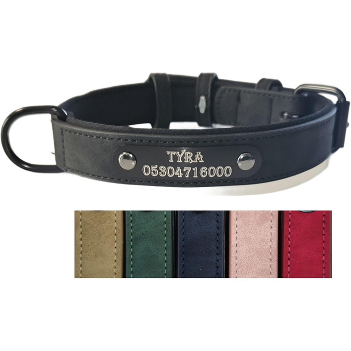 Персоналізований іменний брелок для власника собаки/кішки - іменний гравіювання, зелений (XXL, чорний)