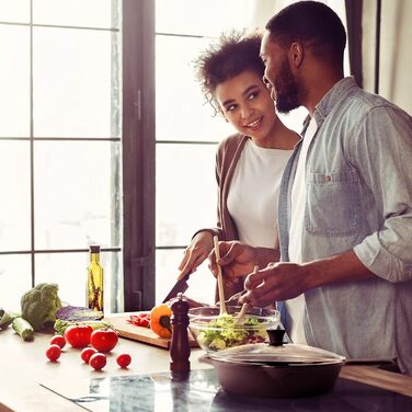 Набір сковорідок Cuisinel з чавуну з кришкою та силіконовими ручками (15.2, 20.3, 25.4, 30.5 см)