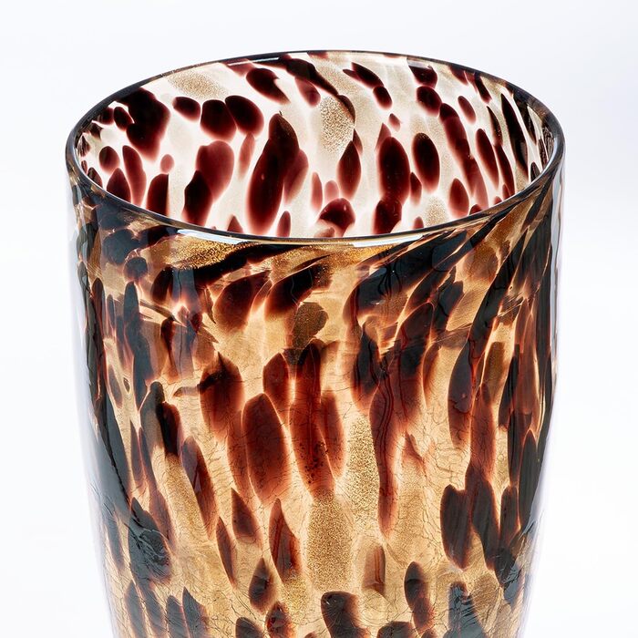 Велика скляна ваза Gilde для букетів, пампасних трав та гілок - декор для дому, подарунок на весілля, Новий рік, день народження, ручної роботи, 29 см