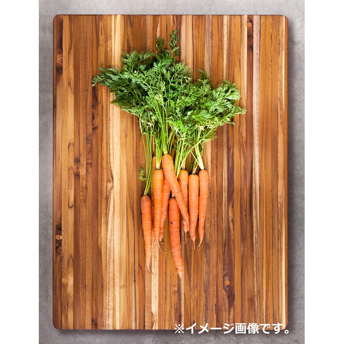 Дошка для нарізання Teakhaus Essential з тикового дерева, велика, 40x28x1,4 см, FSC сертифікат, мінімалістичний дизайн, кухонна дерев'яна дошка для чистого нарізання