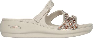 Босоніжки Skechers Arch Fit Ascend - Show Stopper на танкетці, 40 EU, натуральна шкіра