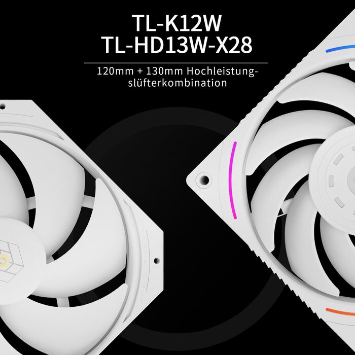 Кулер для процесора Thermalright Royal Pretor 130 Ultra White, двовежевий повітряний охолоджувач, 7 теплових трубок, білий, для AM4/AM5, Intel LGA1851/1700/115x/2011