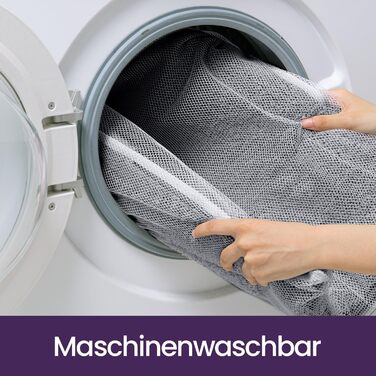 Килимок для ванної кімнати DEXI: м'який, неслизький, пральний, 60 x 110 см, білий/темно-сірий