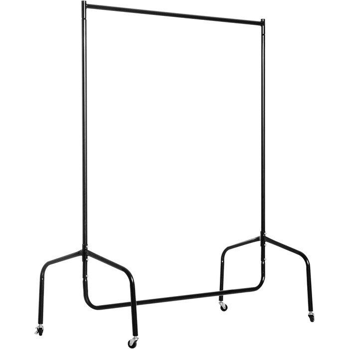 HOMCOM Clothes Rack Clothes Trolley Laundry Rack Rolling Wardrobe Clothes Stand (150 x 60 x 170 cm) (120 x 60 x 150 cm)