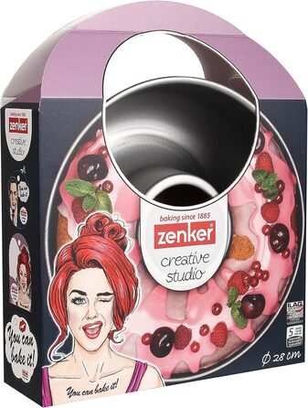 Форма для випічки Zenker Backform, серцеподібна, з антипригарним покриттям, рожева, 1 шт.