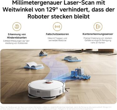 Робот-пилосос Xiaomi Vacuum S40 Pro з базою самоочищення, потужність всмоктування 10 000 Па