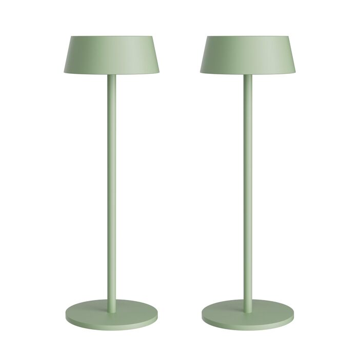 Акумуляторна світлодіодна настільна лампа K-Bright з димером, тепле світло 3000K, водонепроникна, для дому та вулиці, USB-C, чорна